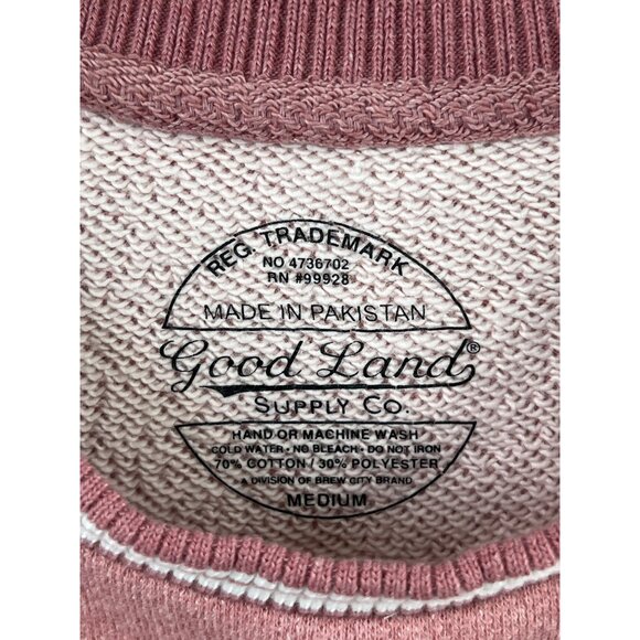 Good Land Sweatshirt Size Medium Colorblock Pullover Long Sleeve Knit Cozy - Picture 5 of 6